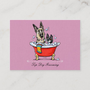 Dog Groomer Extravagant Claw Foot Tub Lavender Visitenkarte