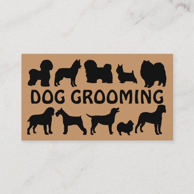 Dog Groomer Fun Business Card Visitenkarte (Vorderseite)
