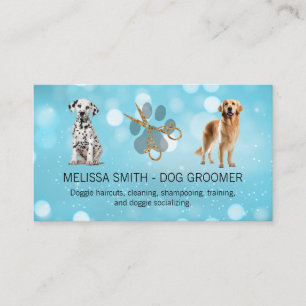 Dog Groomer   Happy Hund Sitzen Visitenkarte