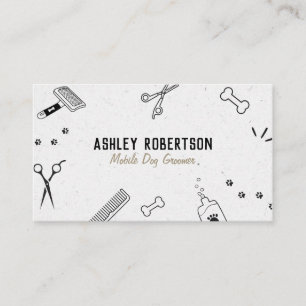 Dog Groomer Muster Business Card Visitenkarte