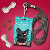 Dog Groomer Paw Print Border