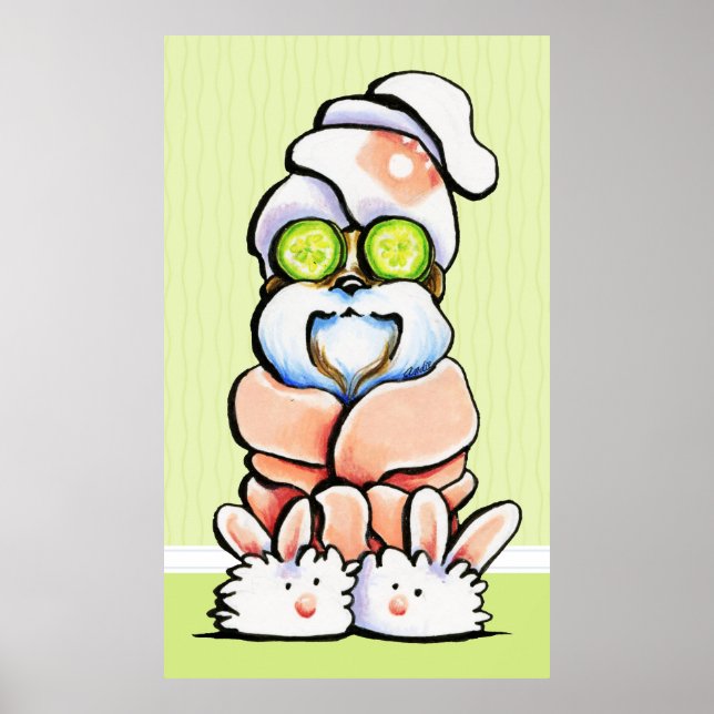 Dog Groomer Pet Wellness-Center Shih Tzu Cucumber Poster (Vorne)