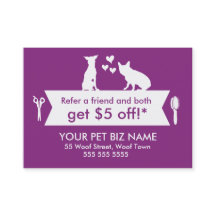 Dog Groomer-Überweisungskarte - personalisierbar