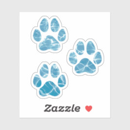 Dog Groomer Wash Pads Prints Aquarellwasser Aufkleber
