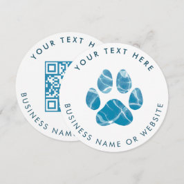 Dog Groomer Wash Water Paws Drucken QR-Code