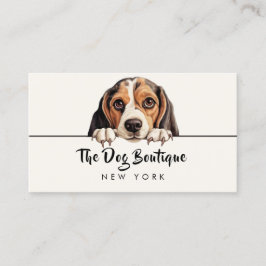 Dog Grooming Boutique Haustier Sitter niedliche We Visitenkarte