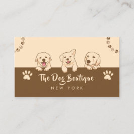 Dog Grooming Boutique Haustier Sitter niedliche We Visitenkarte
