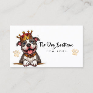 Dog Grooming Boutique Haustier Sitter niedliche We Visitenkarte