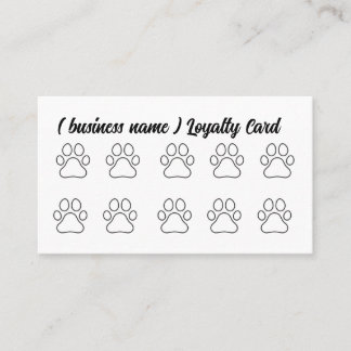 Dog Grooming, Dog Wash Loyalty Card Treuekarte
