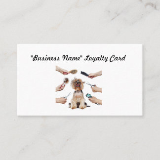 Dog Grooming Loyalty Card Treuekarte