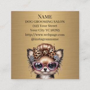 Dog Grooming Salon Termin Visitenkarte