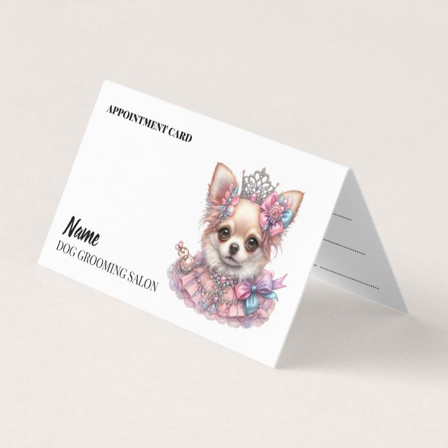 Dog Grooming Salon Termin Visitenkarte Visitenkarten (Vorderseite)