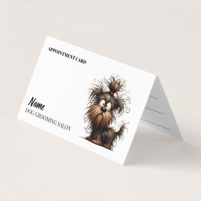 Dog Grooming Salon Termin Visitenkarte Visitenkarten (Vorderseite)