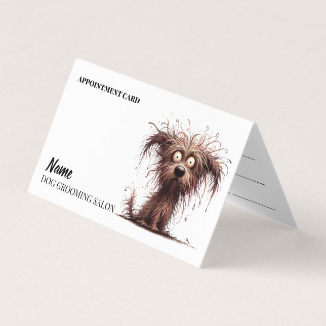 Dog Grooming Salon Termin Visitenkarte Visitenkarten (Vorderseite)