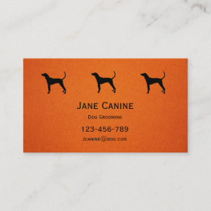 Dog Grooming stilvoll und modern beruflich Visitenkarte