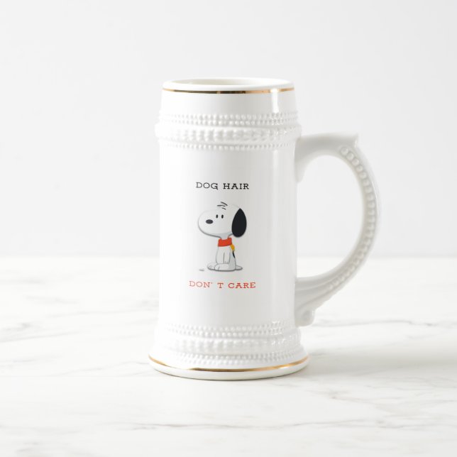 Dog Hair Don’t Care Cartoon Pup Mug – Cute Dog Lov (Droite)