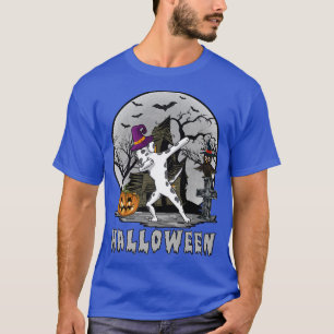 Dog Halloween Dalmatiner Dab Hat Hexenkosten T-Shirt
