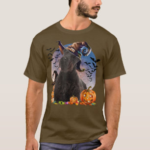 Dog Halloween Scottish Terrier Kürbislaterne Pump T-Shirt