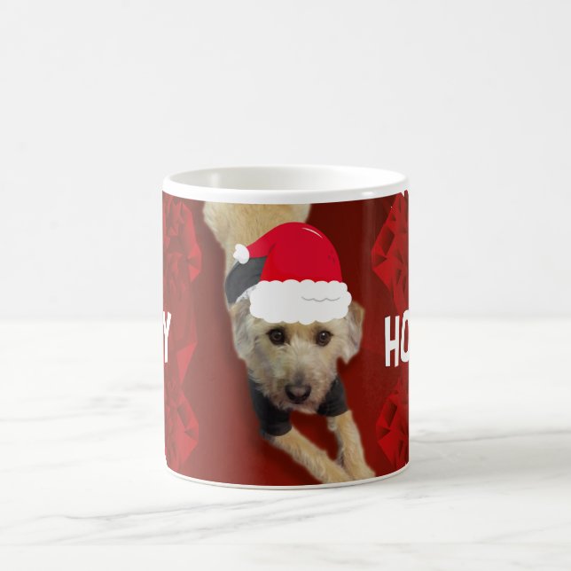 Dog Happy Holiday Mug Kaffeetasse (Mittel)