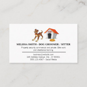 Dog House und Doggie Visitenkarte