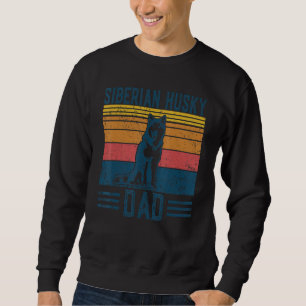 Dog Husky Vater Vintag Sibirischer Husky Vater Sweatshirt