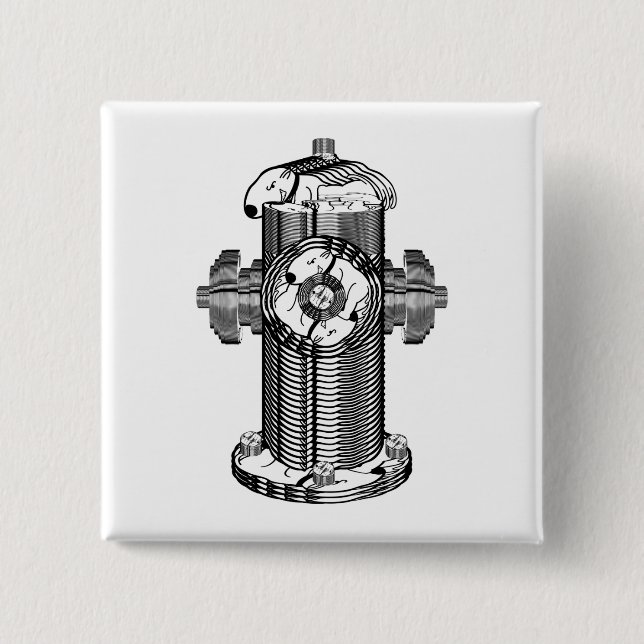 Dog Hydrant Button (Vorderseite)