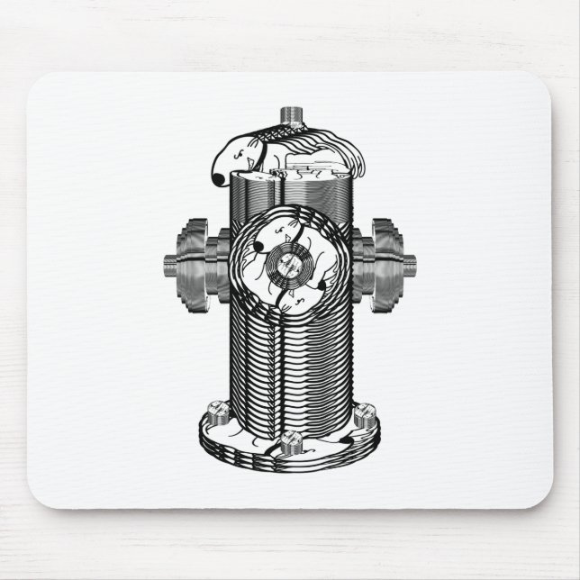 Dog Hydrant Mousepad (Vorne)