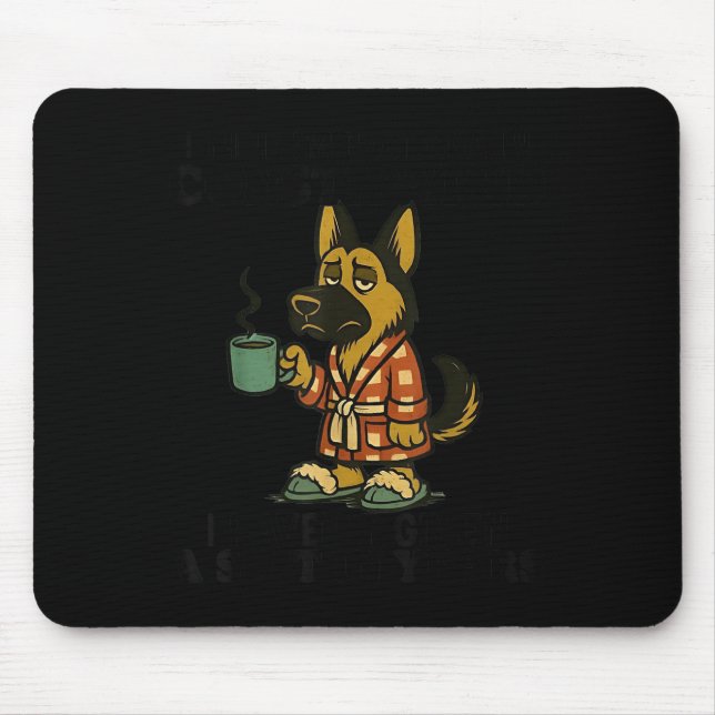 Dog I Think I Am Emotionally Constipated I Haven't Mousepad (Vorne)