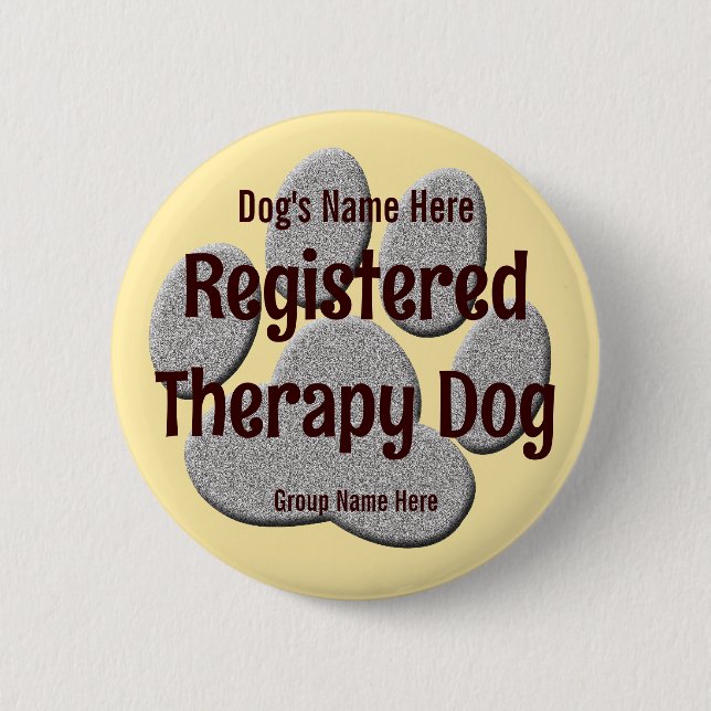 Dog ID Button (Vorderseite)