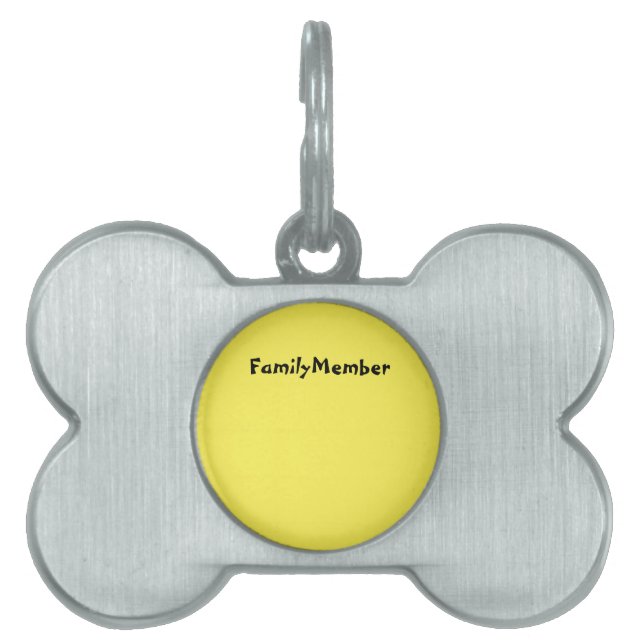 DOG ID TAG ART STYLE DESIGN TIERMARKE (Vorderseite)