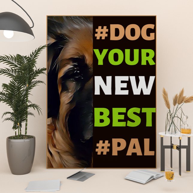 #Dog, Ihr neuer Bester #Pal ...Leonberger Poster (Von Creator hochgeladen)