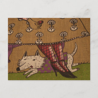 Dog Illustration Postkarte
