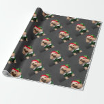 Dog in Elf Kostüm Geschenkpapier<br><div class="desc">Tierhunde Weihnachten Poodle, Hunde Augen Spaß unglaublich witzig, grüne, lustige Furry Pfoten, süße Freundin Wintergeschenk, niedliche Hunde fröhliche Feier, weißer roter Urlaub lustig, pur festliche Welpe santa , xmas Hutelkostüm , Haustier-Claus, Weihnachtstierhundpoodle, </div>