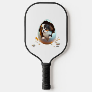 Dog in the egg pickleball schläger