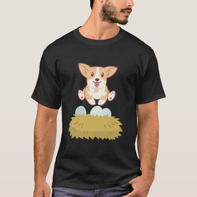 Dog in the egg T-Shirt (Vorderseite)