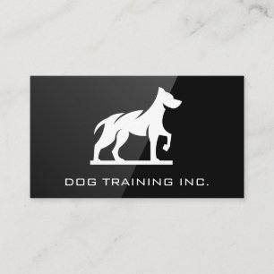Dog-K9-Logo   Schwarzes Gloss Visitenkarte