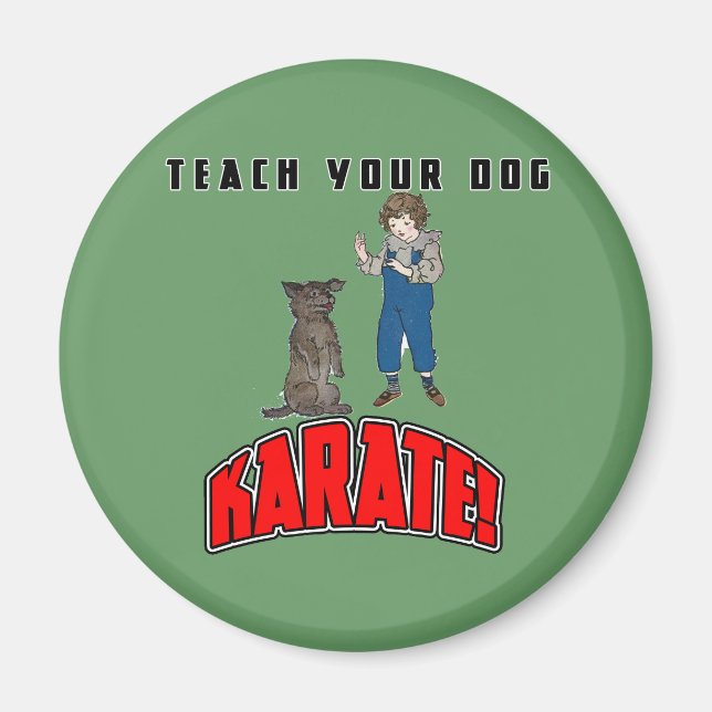Dog Karate 4 Magnet (Vorne)
