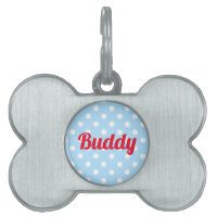 Dog Katzenkätzchen Pup Name Niedlich Retro Blue Po