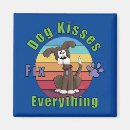 Dog Kisses Fix Alles Magnet
