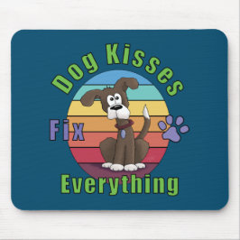 Dog Kisses Fix Alles Mousepad