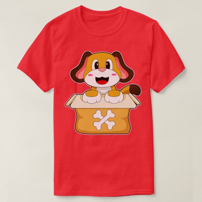 Dog-Knochen-Box T-Shirt (Design vorne)