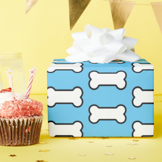 Dog-Knochen-Muster Geschenkpapier (Geburtstagsparty)