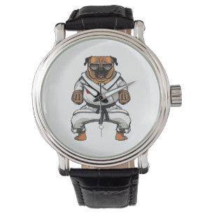 Dog Knows Karate Armbanduhr