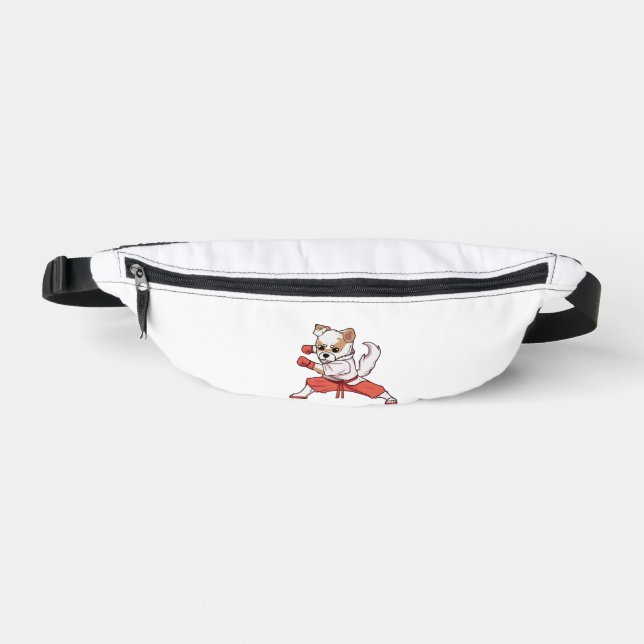 Dog Knows Karate Bauchtasche (Vorderseite)