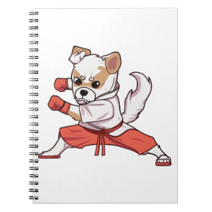 Dog Knows Karate Notizblock