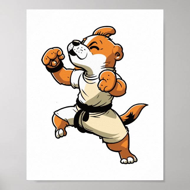 Dog Knows Karate transformiert Poster (Vorne)