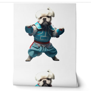 Dog Knows Karate transformiert Tapete