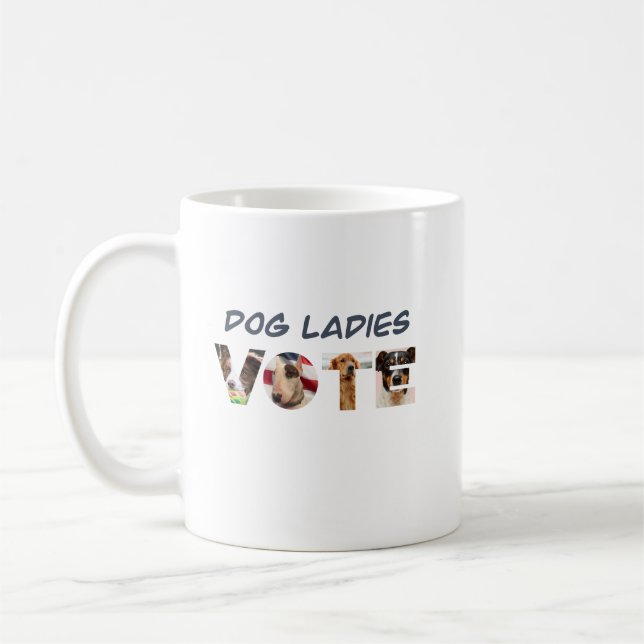 Dog Ladys Abstimmung Kaffeetasse (Links)