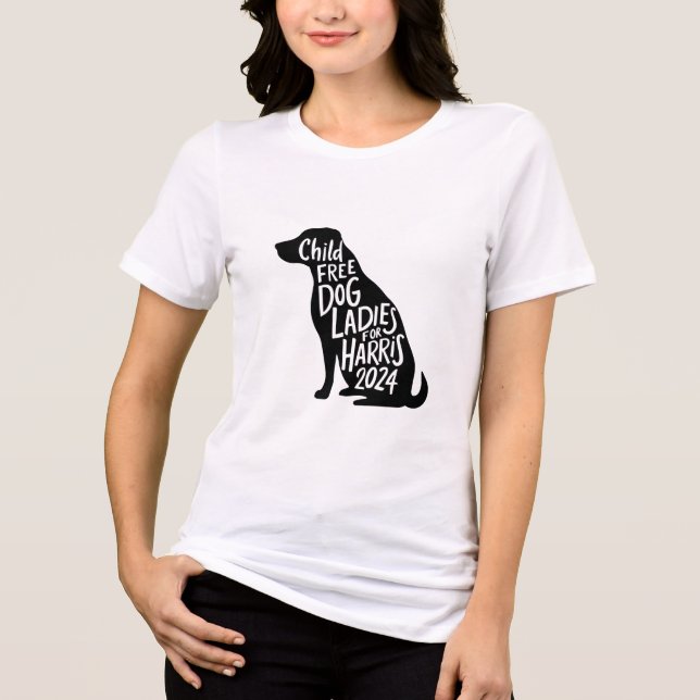 Dog Ladys for Harris 2024 T - Shirt (Vorderseite)