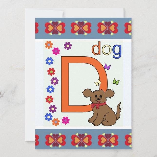 Dog Letter D (Vorderseite)